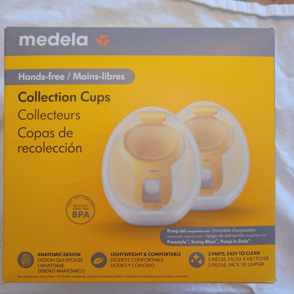 Medela Hands-Free Collection Cups - Yellow